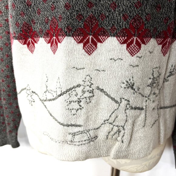 Vintage Woolrich  Cotton Winter Pullover Sweater Large - Picture 4 of 14